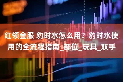 红领金服 豹时水怎么用？豹时水使用的全流程指南_部位_玩具_双手