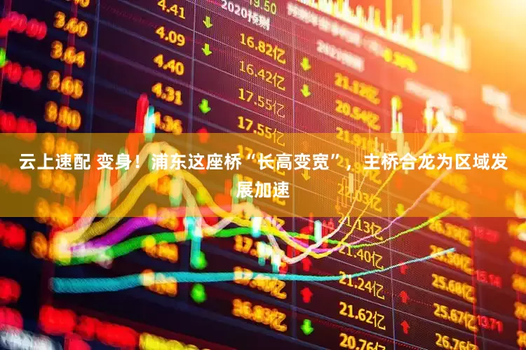 云上速配 变身！浦东这座桥“长高变宽”，主桥合龙为区域发展加速
